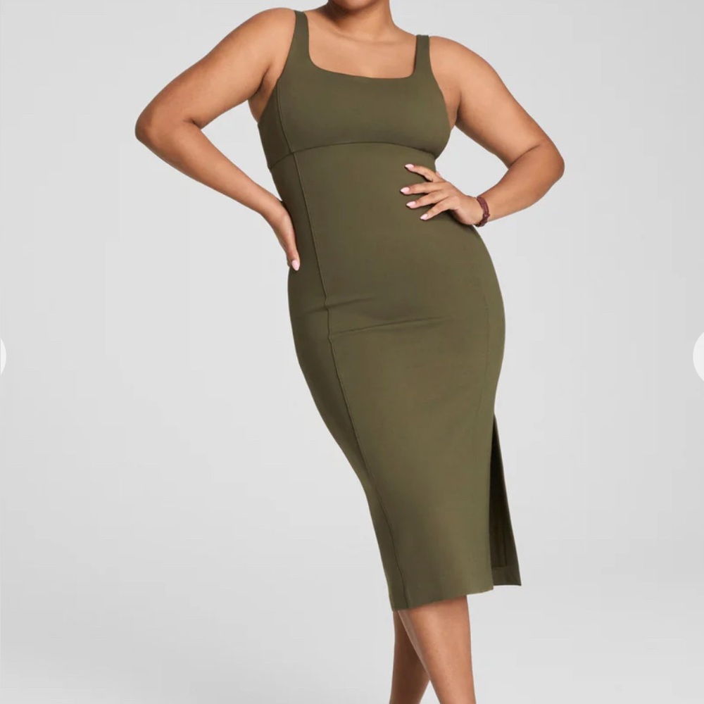 SPANX Olive Midi Dress